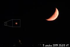 Congiunzione-Luna-Giove-3-ottobre-2019-con-raggio-verde-di-giove