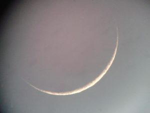 La Luna poco dopo l'occultazione