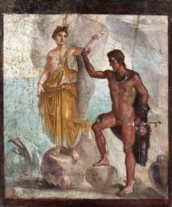 Affresco di Andromeda e Perseo, 62 - 79 d.C; Casa dei Dioscuri, Pompei.