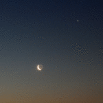 La Luna tra Giove e Saturno